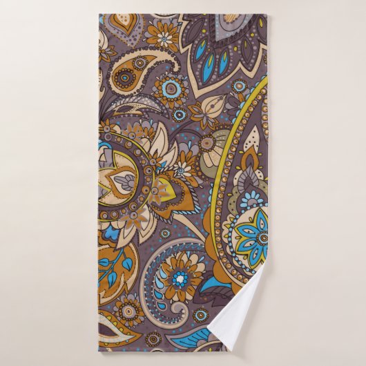 Seamless pattern based on traditional Asian elemen (Serviette de bain)