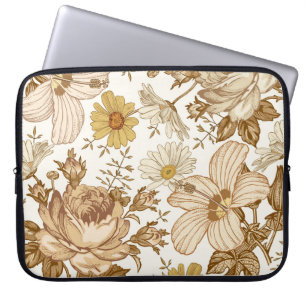 Seamless pattern. Beautiful pinoming realisti Laptop Sleeve