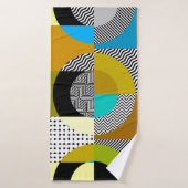 Seamless pattern. Circles pattern in geometric col (Serviette de bain)