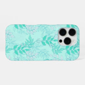 Seamless pattern featuring interconnected leafy br iPhone hoesje (Achterkant horizontaal)