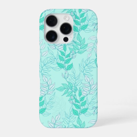 Seamless pattern featuring interconnected leafy br iPhone hoesje (Achterkant)