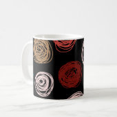 Seamless pattern hand drawn abstract dots. Backgro Koffiemok (Voorkant links)