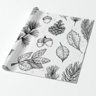 Seamless pattern. Hand drawn vintage illustraties Cadeaupapier