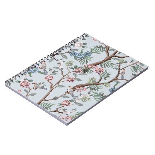 Seamless pattern in chinoistijl with peonies notitieboek (Linkerzijde)