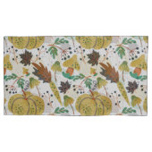 Seamless pattern of tropical pumpkins and carrots kussensloop (Voorkant-Links)