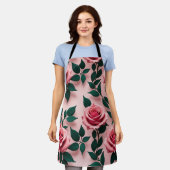 Seamless Pattern Of Vibrant Red Roses Schort (Gedragen)