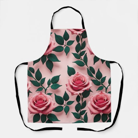 Seamless Pattern Of Vibrant Red Roses Schort (Voorkant)