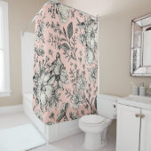 Seamless pattern. Realistic blooming Douchegordijn (In situ)