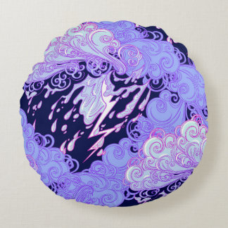 Seamless pattern. Retro style curly decorative clo Rond Kussen