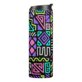 seamless pattern with abstract lines. geometric a thermosbeker (Gedraaid links)