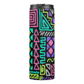 seamless pattern with abstract lines. geometric a thermosbeker (Achterkant)
