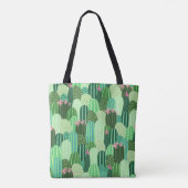 Seamless pattern with cactus draagtas (Achterkant)