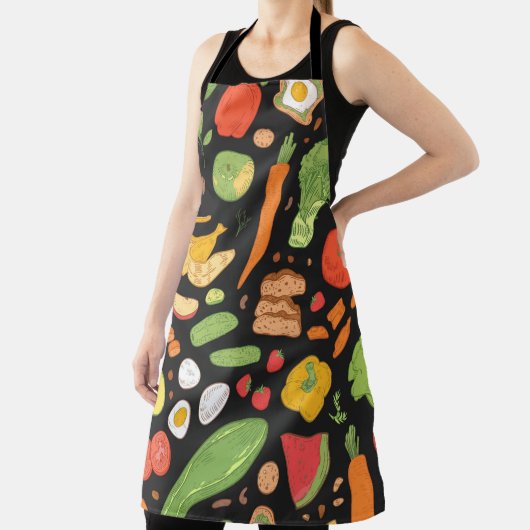 Seamless pattern with dietary food, wholesome grom schort (Insitu)