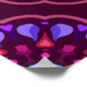 Seamless pattern with ethnic mandala art ornament. poster (Hoek)