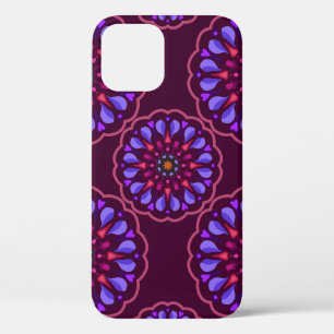 Seamless pattern with etnische mandala art ornamen iPhone 12 hoesje