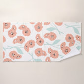 Seamless pattern with flowers and floral element, (Serviette de bain)