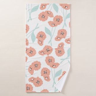Seamless pattern with flowers and floral elements, badhanddoek