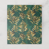 Seamless pattern with golden ferns (Buitenkant ongevouwen)