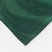 Seamless pattern with golden ferns fleece deken (Hoek)