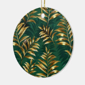 Seamless pattern with golden ferns keramisch ornament (Links)