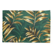 Seamless pattern with golden ferns kussensloop (Achterkant-Links)