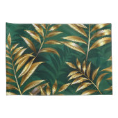 Seamless pattern with golden ferns kussensloop (Achterkant-Rechts)