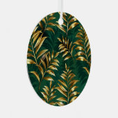 Seamless pattern with golden ferns metalen ornament (Voorkant Rechts)