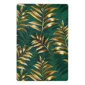 Seamless pattern with golden ferns mini klembord (Achterkant)
