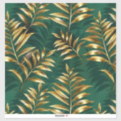Seamless pattern with golden ferns sticker (Vel)
