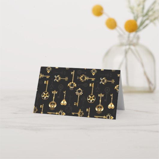 Seamless Pattern with Golden Keys (Achterkant)