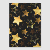 Seamless pattern with Golden Stars Magnetische Uitnodiging (Voorkant)