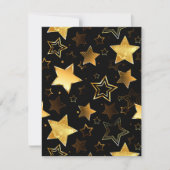 Seamless pattern with Golden Stars Notitiekaartje (Voorkant)