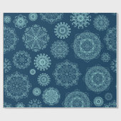 Seamless pattern with laced snowflakespattern, ara cadeaupapier (Vlak)