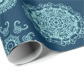 Seamless pattern with laced snowflakespattern, ara cadeaupapier (Rol Hoek)