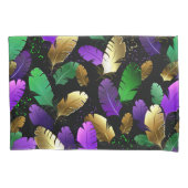 Seamless Pattern with Mardi Gras feathers Kussensloop (Voorkant)