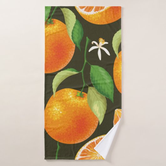 Seamless pattern with orange badhanddoek (Badhanddoek)