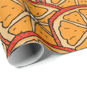 Seamless pattern with orange. Endless texture Cadeaupapier (Rol Hoek)