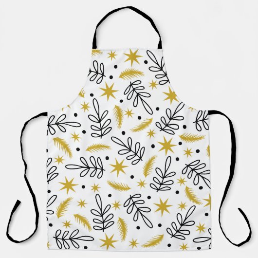 Seamless pattern with snowflakes and fir branches. schort (Voorkant)