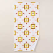 Seamless pattern with squares Abstract background (Serviette de bain)