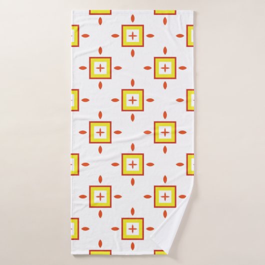 Seamless pattern with squares Abstract background (Serviette de bain)