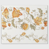 Seamless pattern with stylized ornamental flowers  cadeaupapier (Vlak)