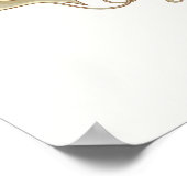 Seamless pattern with stylized ornamental flowers  poster (Hoek)