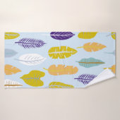 Seamless pattern with wild tropical rainforest pla (Serviette de bain)