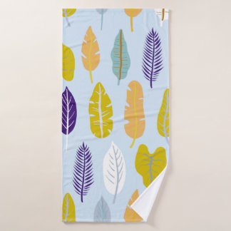 Seamless pattern with wild tropical rainforest pla badhanddoek