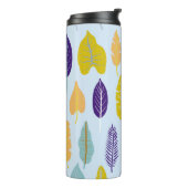 Seamless pattern with wild tropical rainforest pla thermosbeker (Gedraaid links)