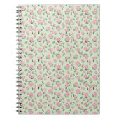 Seamless Pink Rose Watercolor Pattern Notitieboek (Voorkant)