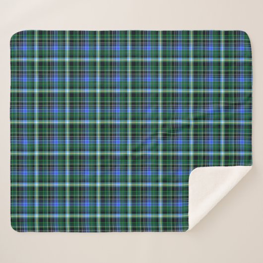 Seamless plaid pattern. Fabric pattern. Texturebac Sherpa Deken (Voorkant (horizontaal))