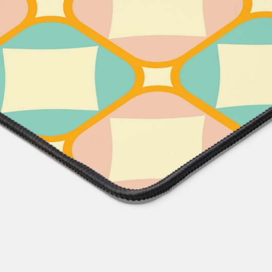 Seamless retro pattern with rounded squares (Coin)