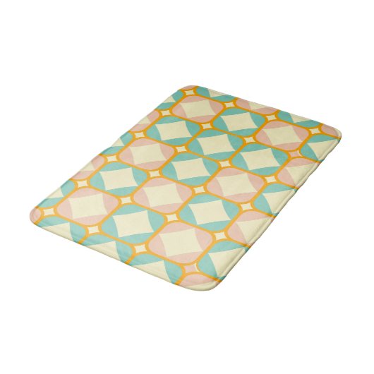 Seamless retro pattern with rounded squares badmat (Gekanteld)