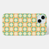 Seamless retro pattern with rounded squares Case-Mate iPhone case (Achterkant (horizontaal))